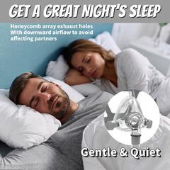 Nimisa upgraded CPAP mask design with honeycomb exhaust for quiet airflow