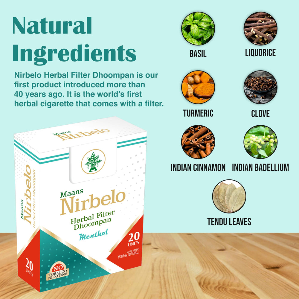 Nirbelo handpicked premium herbs closeup emphasizes quality and aroma.