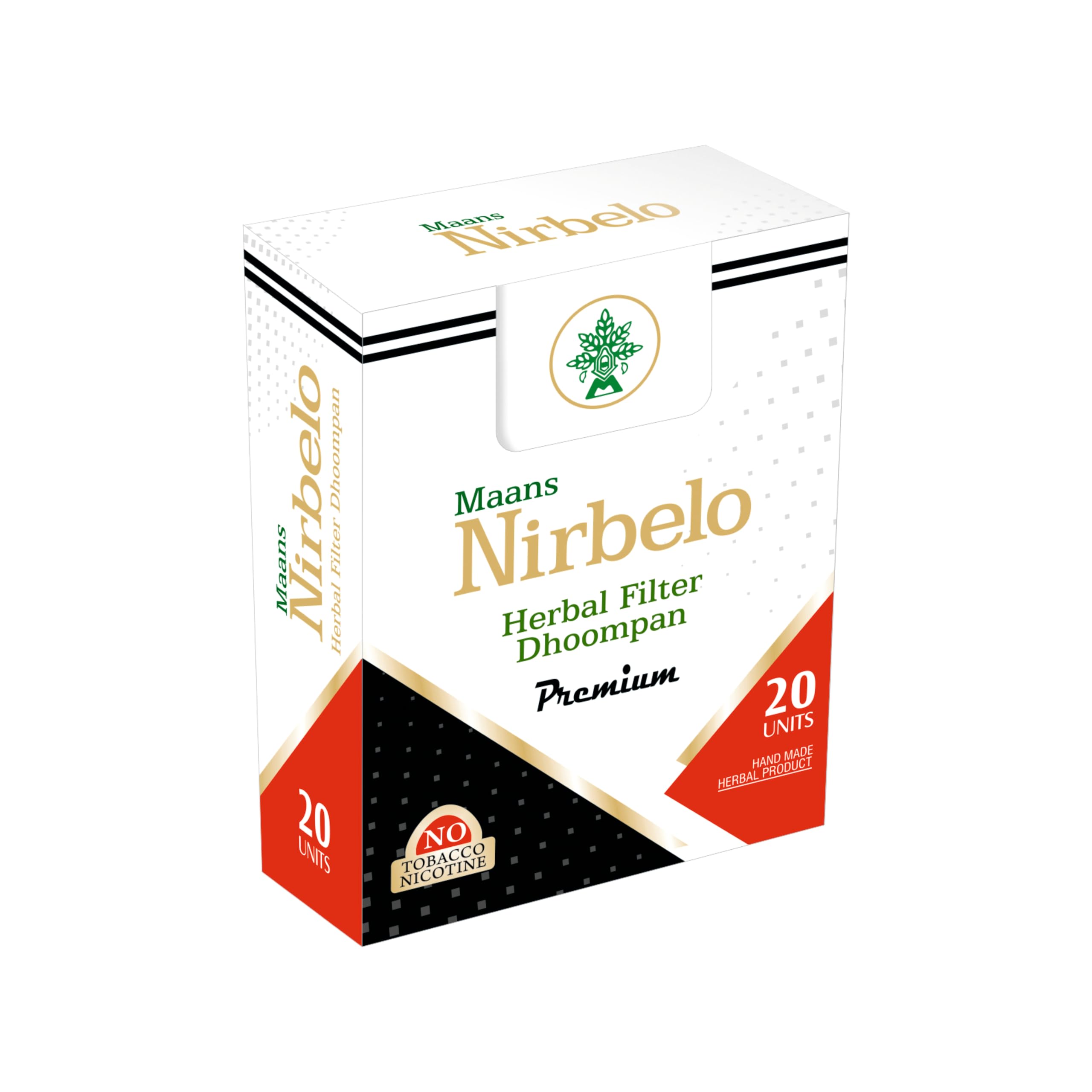NIRBELO herbal cigarettes aroma closeup highlighting rich fragrance for a calming moment.
