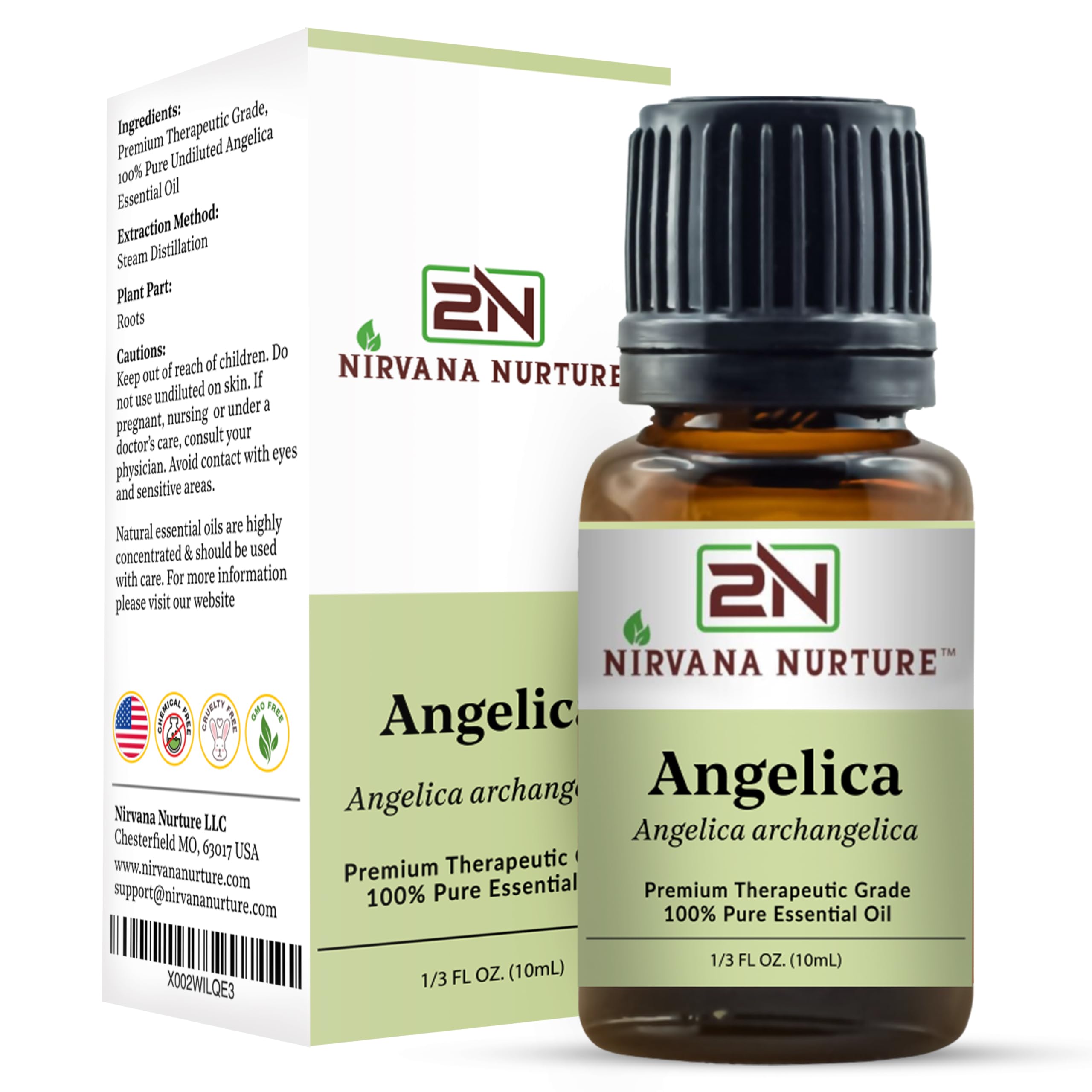 Angelica oil in a relaxing bath scene for unwinding routines
