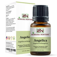 Angelica oil in a relaxing bath scene for unwinding routines