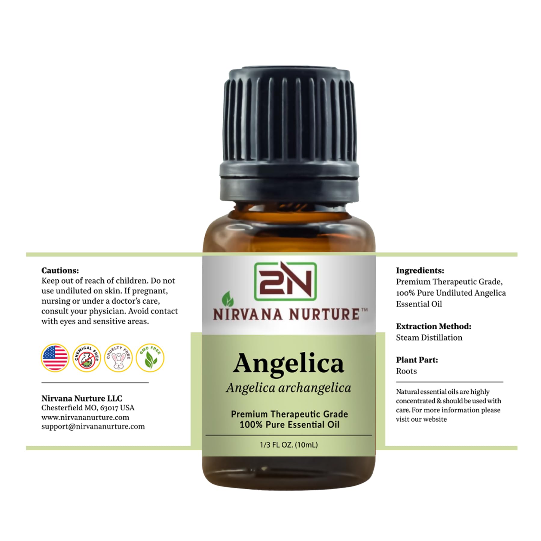 Diffuser setup featuring Nirvana Nurture Angelica Oil for mood balance