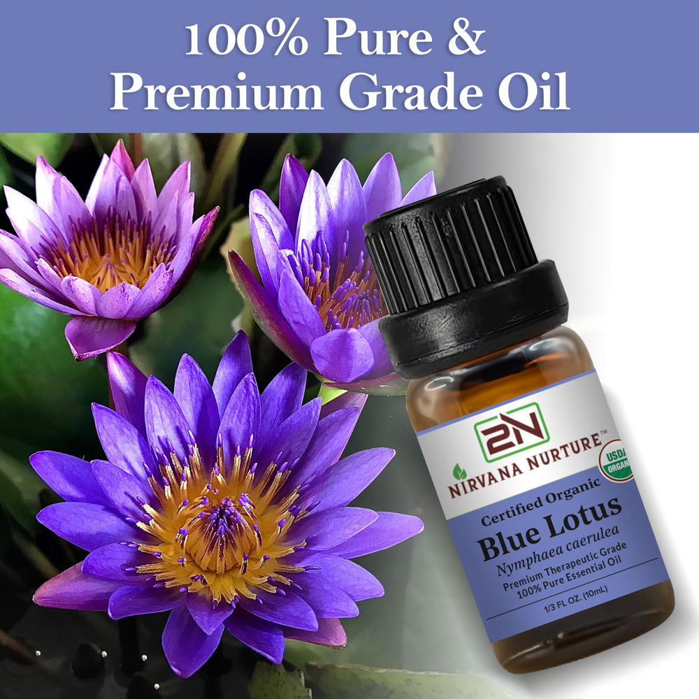 Nirvana Nurture Blue Lotus bath drops to elevate evening routine