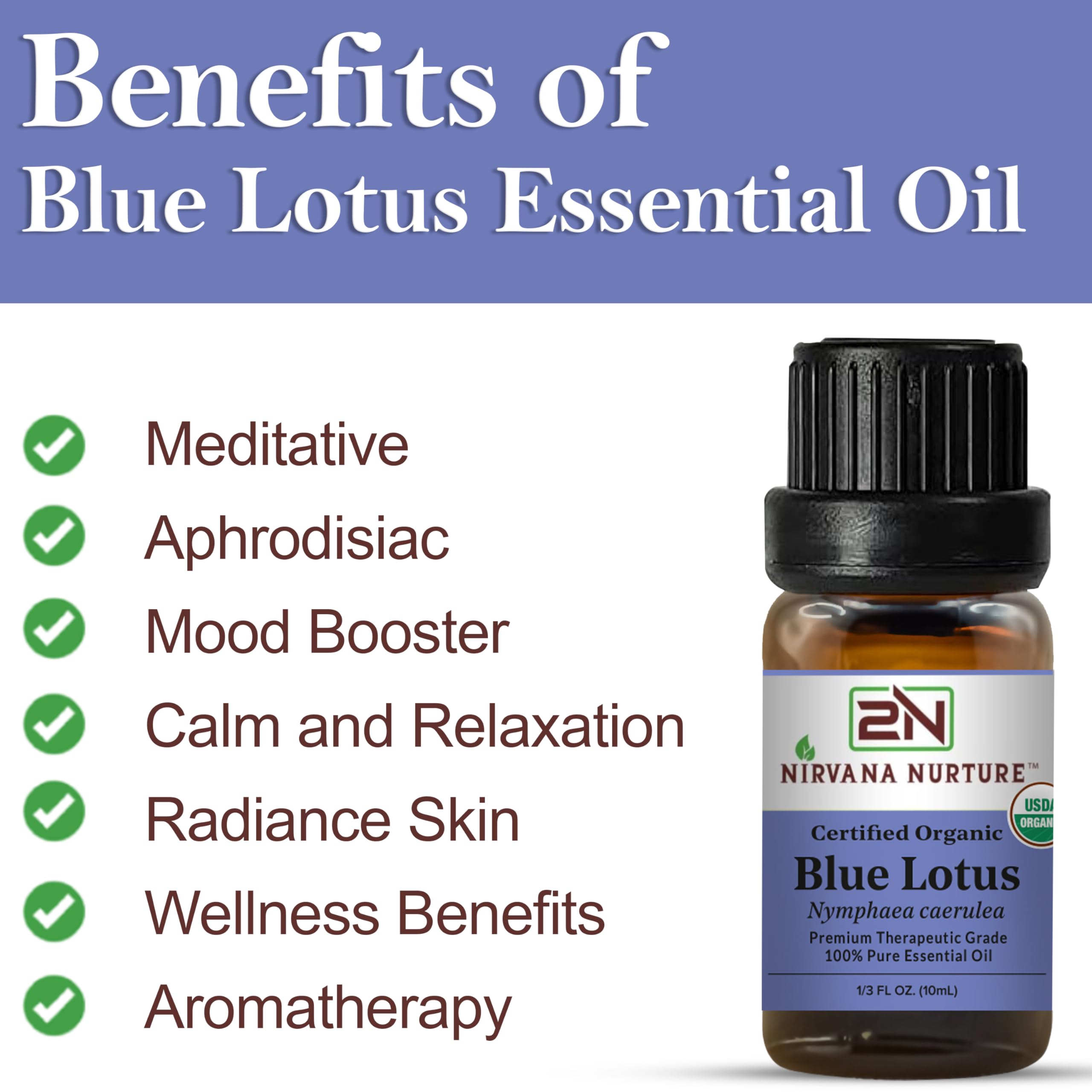 Nirvana Nurture Blue Lotus diffuser setup capturing warm aroma for calming spaces