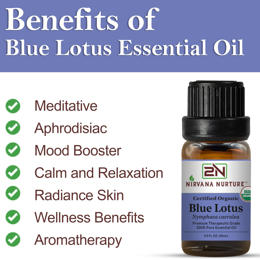 Nirvana Nurture Blue Lotus diffuser setup capturing warm aroma for calming spaces