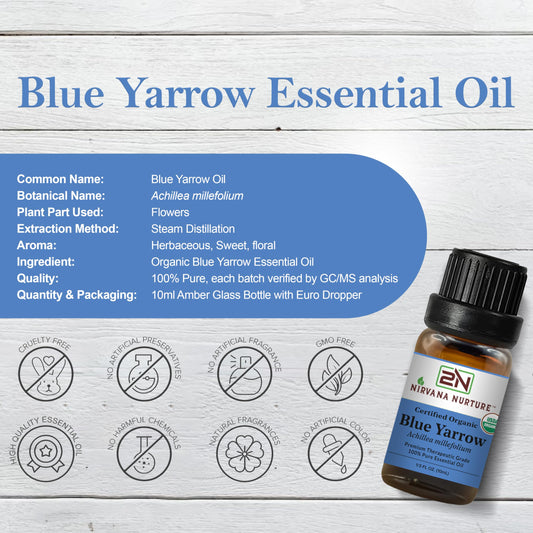 Nirvana Nurture Blue Yarrow dropper-cap ready for precise blends