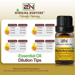 Nirvana Nurture Helichrysum oil in bath for relaxing ritual.