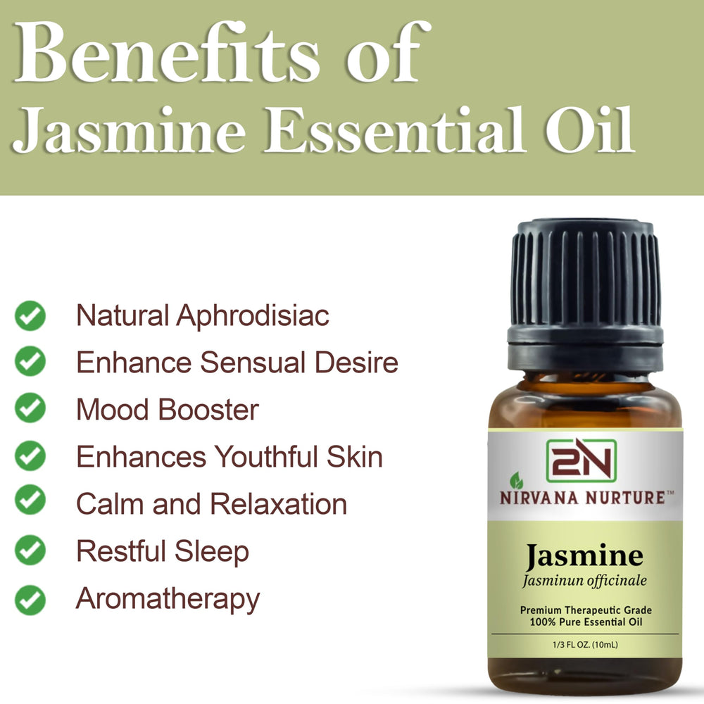 Nirvana Nurture Jasmine oil in a diffuser for a relaxing atmosphere.
