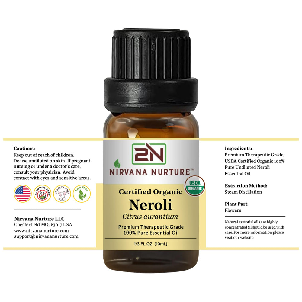 Nirvana Nurture Neroli packaging view signaling premium sourcing