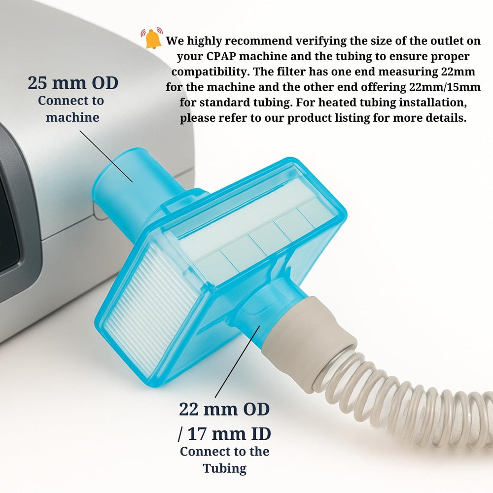 Nispira CPAP inline filter pack 12 offers convenient maintenance