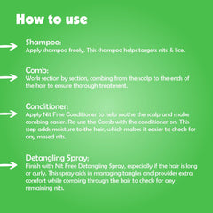 Nit Free Detangling Spray bottle for quick styling and smoother hair.