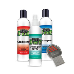 Nit Free Terminator Comb close-up for effective lice detection and precise combing.