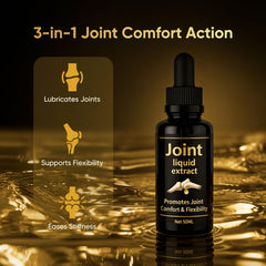 Dropper in action for convenient mixing with Nitidissima Joint Extract Liquid.