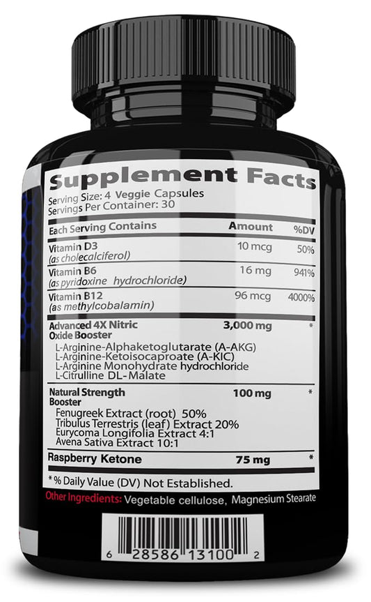 NITROCUT capsules close-up highlighting convenient 120-count packaging for sustained workouts