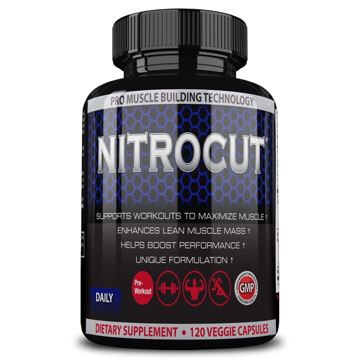 NITROCUT label and packaging emphasizing brand quality and easy daily use