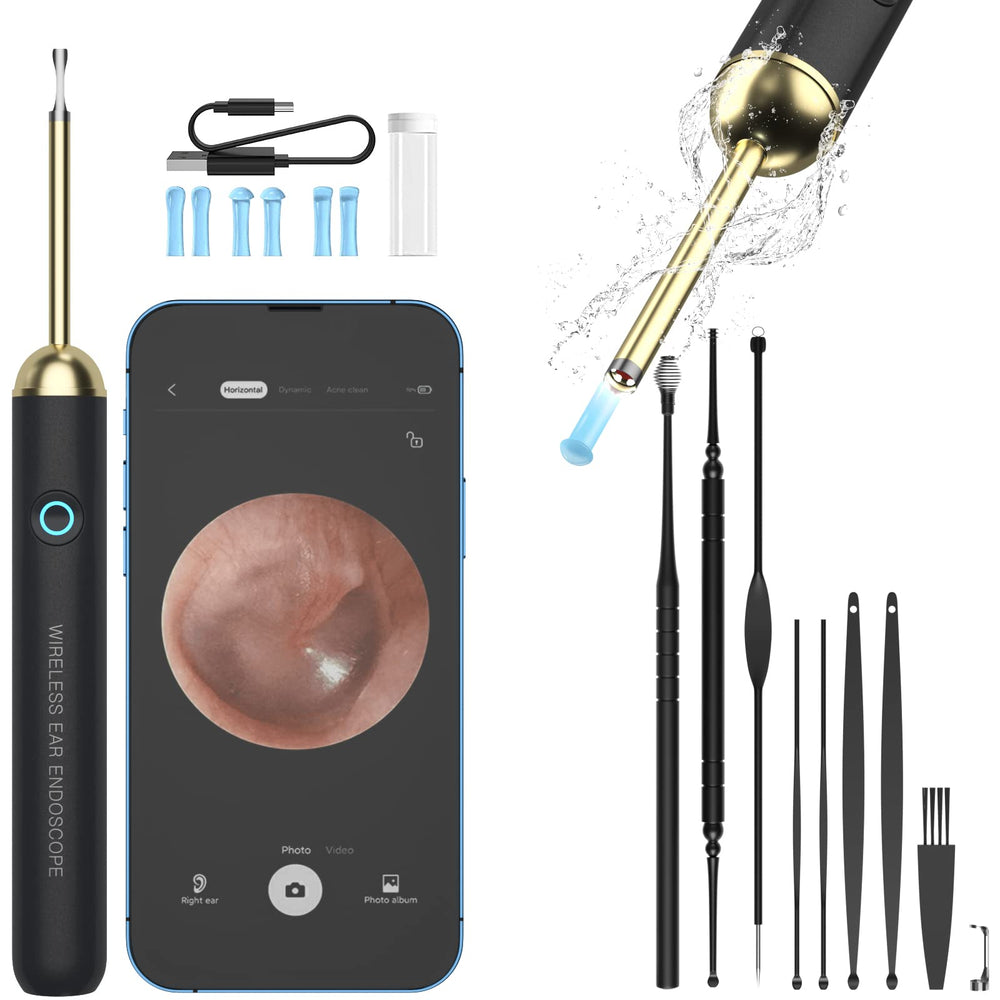 NIUQICT ear endoscope delivers a clear 1080p view inside the ear canal.