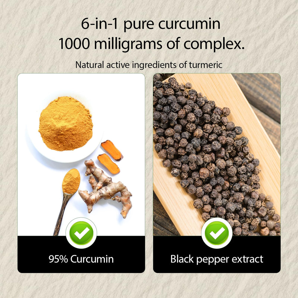 NIVELLE Turmeric Curcumin capsules in pack for easy daily use