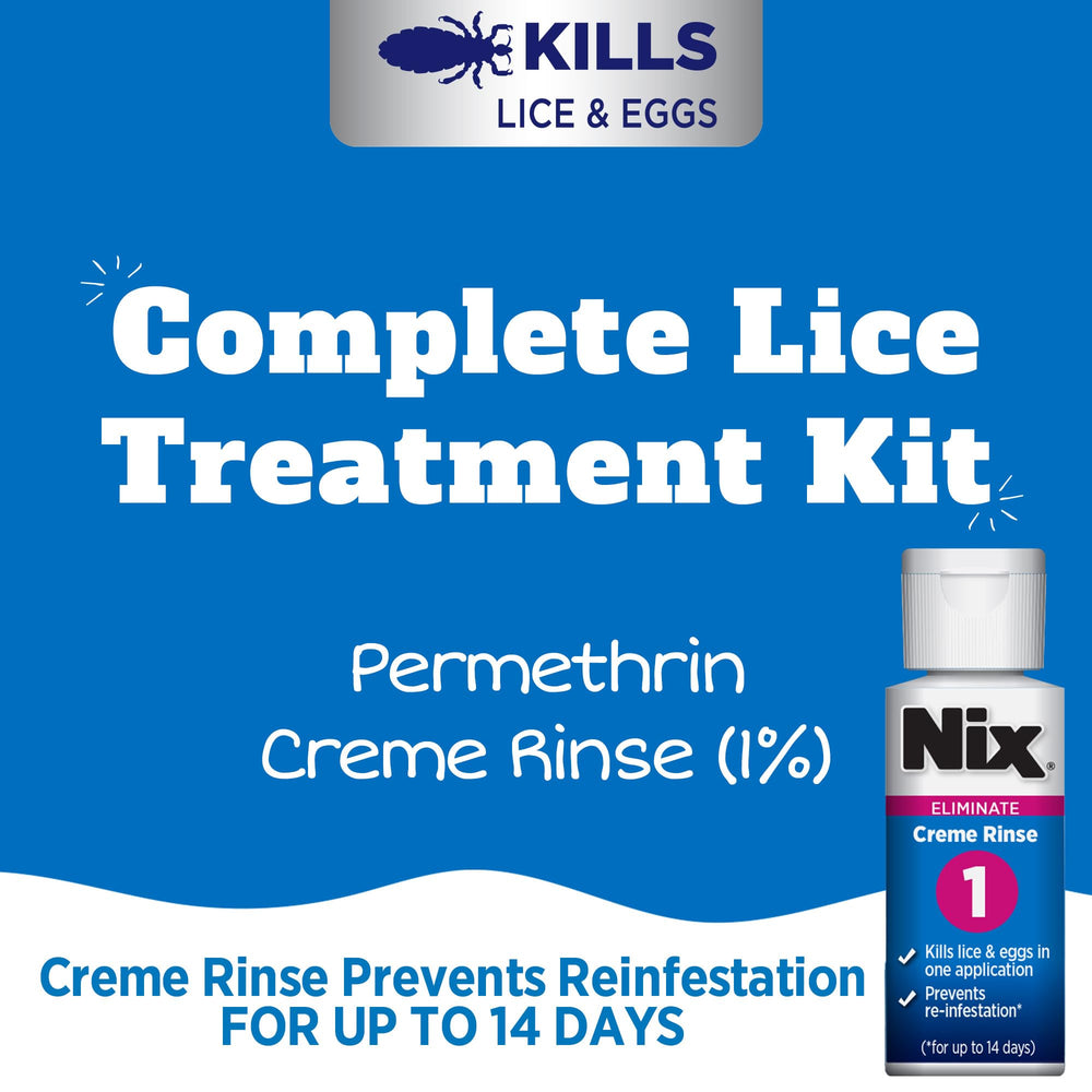 Nix lice removal comb close-up for efficient removal of lice and nits.