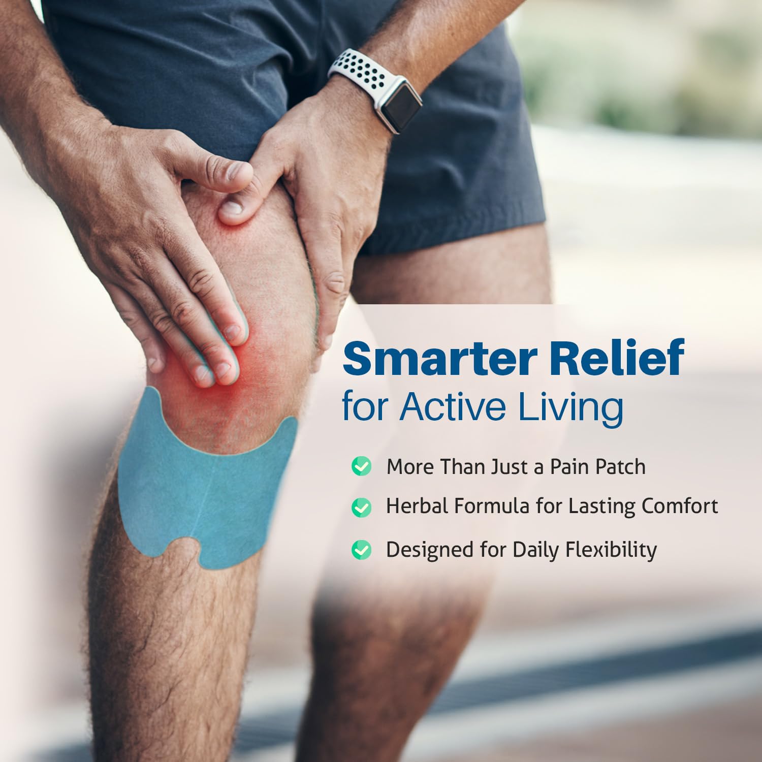 N-Labs ArcticZen knee patch closeup with menthol for cooling sensation