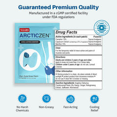 N-Labs ArcticZen knee patch applied to knee for daily mobility support