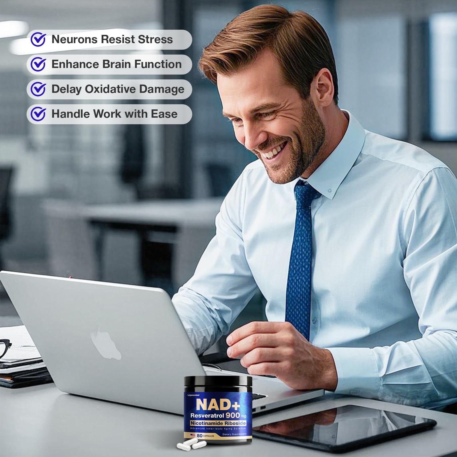 NLMUBR LUCKSIT NAD brain-focus concept for cognition.
