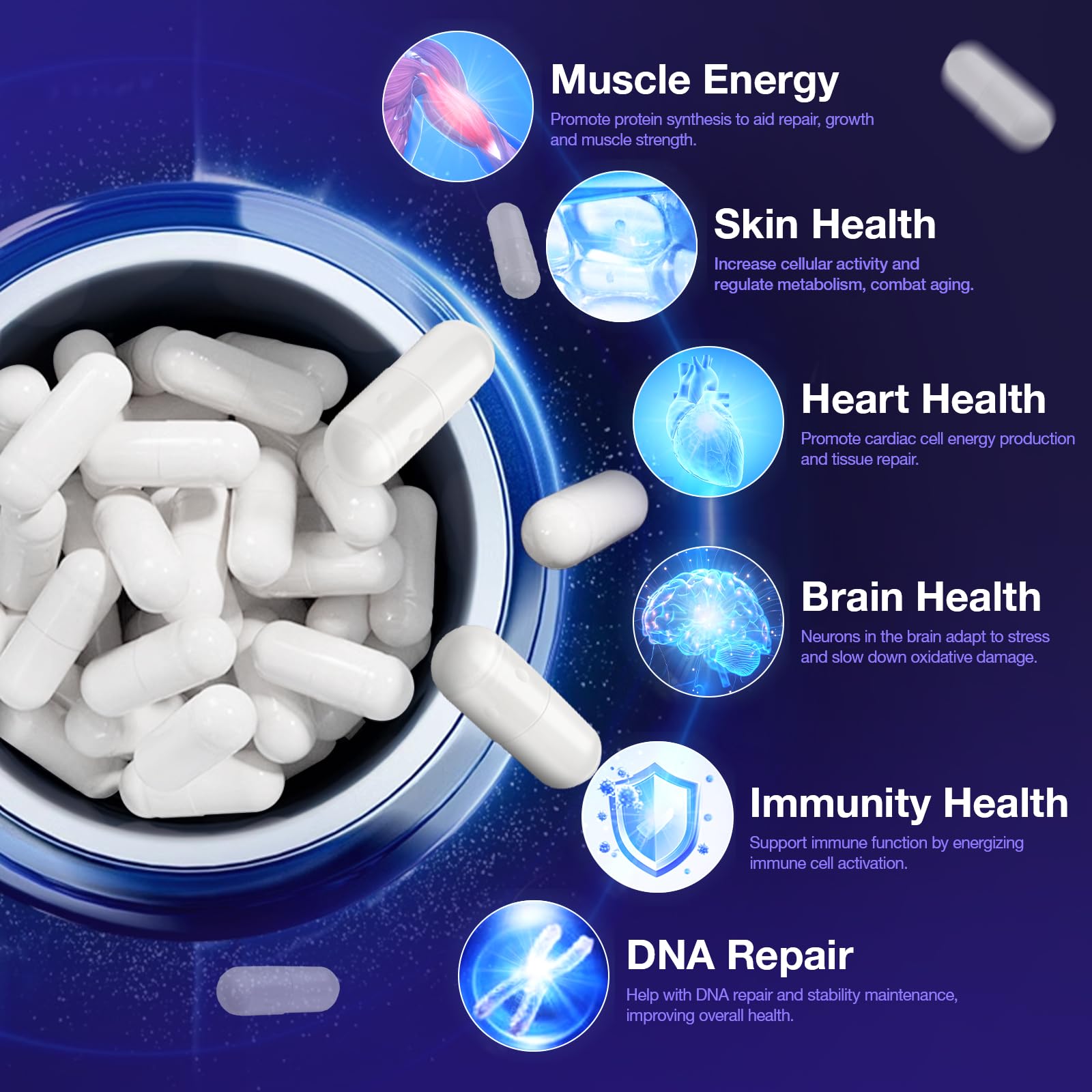 NLMUBR LUCKSIT NAD liposomal technology illustration for better absorption.
