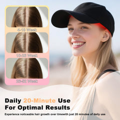 NNUSHK cordless design cap in use for easy daily hair care.