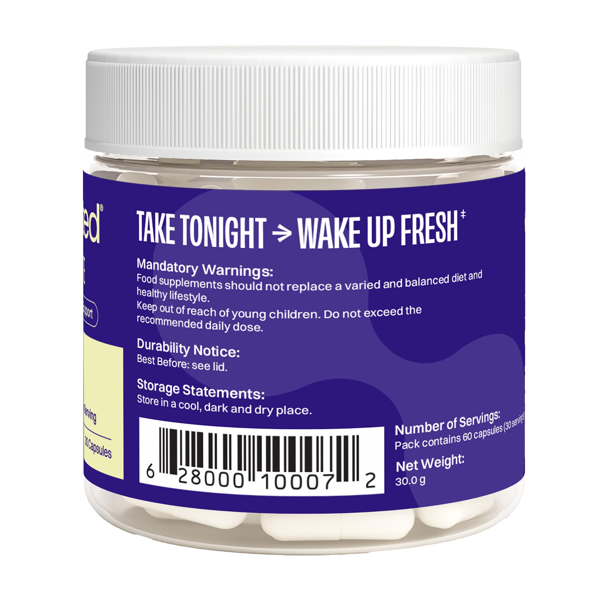 No Days Wasted DHM Detox label shows clear dosing and usage