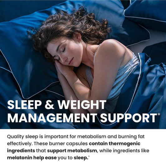 Closeup of Nobi Nutrition Night Time Fat Burner capsules for night use
