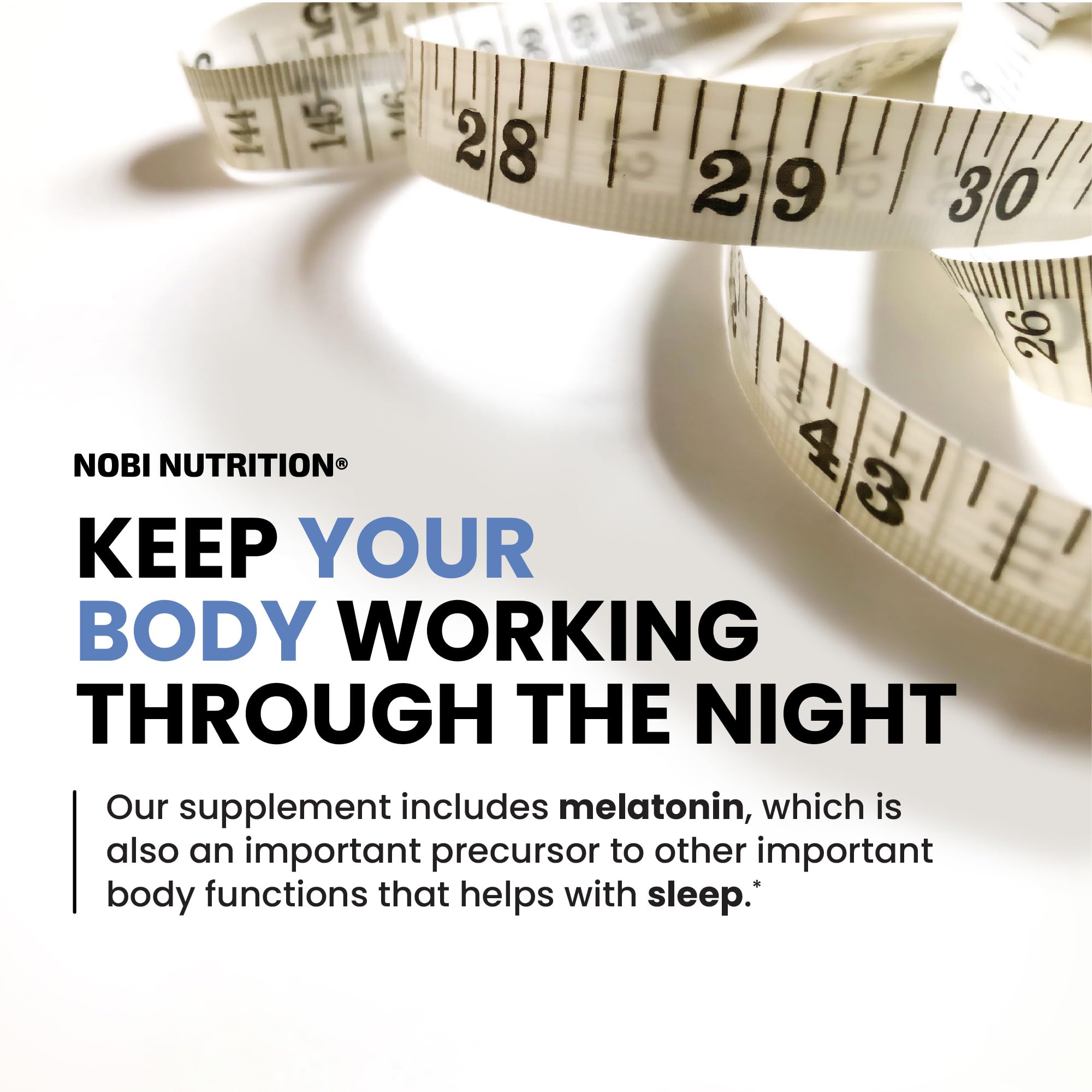 Nobi Nutrition Night Time Fat Burner with white kidney bean for late-night cravings