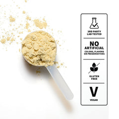 NOBULL Plant-Based Protein vanilla gym scene suggesting performance nutrition