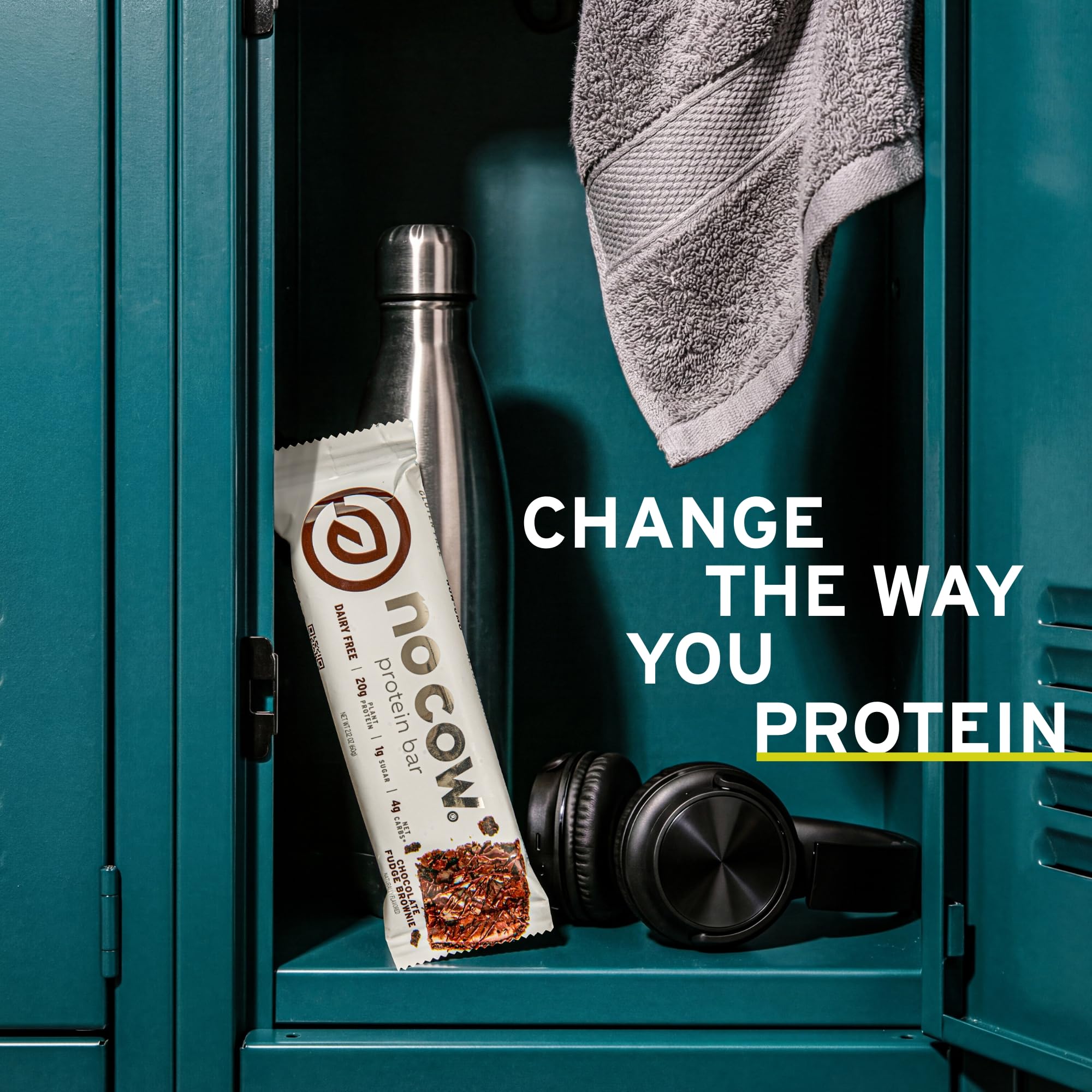 No Cow bar on-the-go snack, perfect for busy days and campus use.