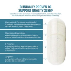 No Days Wasted Rest Assist highlighting Apigenin as a calming component.