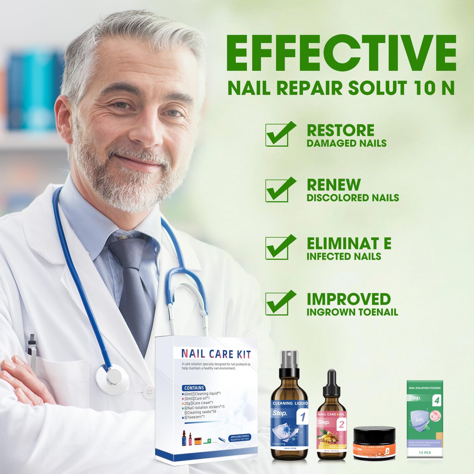 Nodfens nail cream tube hydrating and strengthening nails.
