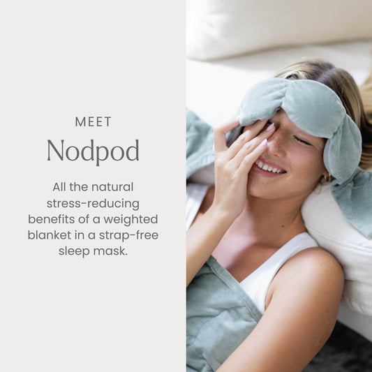 Nodpod four-pod design close-up shows evenly distributed weight for calm comfort.