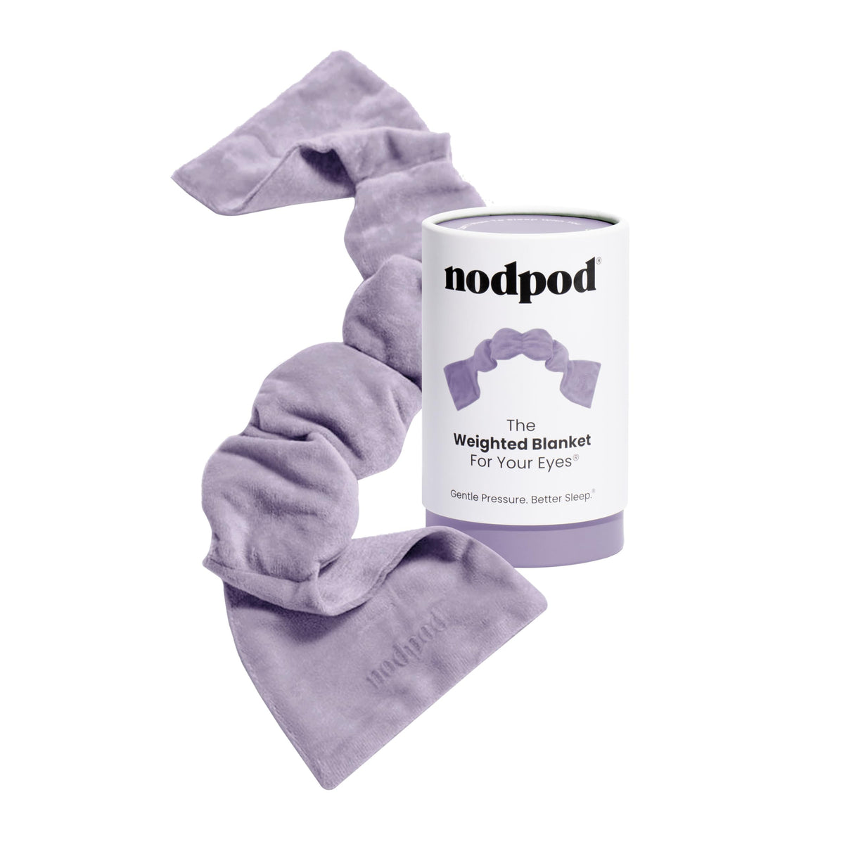 Nodpod gentle-pressure sleep mask four-pod design delivers calming weight