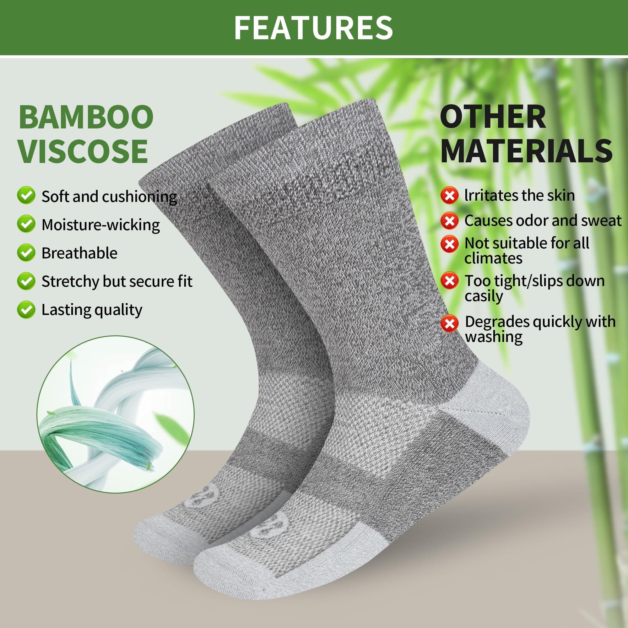 NOLUNT diabetic socks color-mix: two sizes ensure a stylish, non-binding fit.