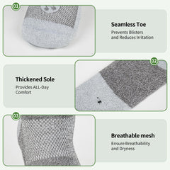 NOLUNT diabetic socks cushioned-sole: extra warmth with less irritation during walks.