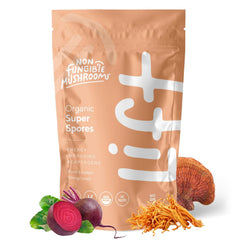 Non Fungible Mushrooms Lift bottle-front promoting steady daily energy and focus.
