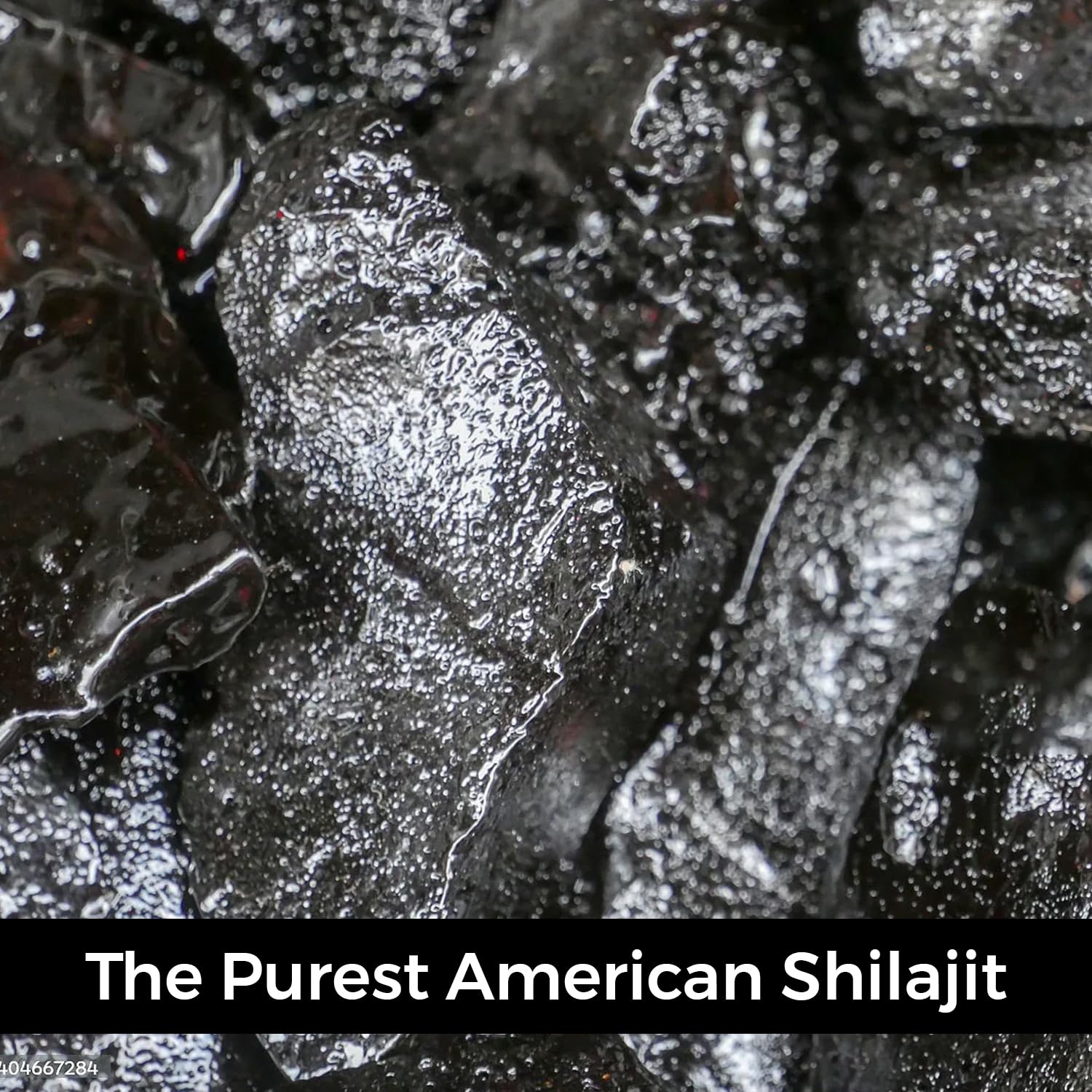 Non Fungible Mushrooms Shilajit bottle shown beside morning routine.