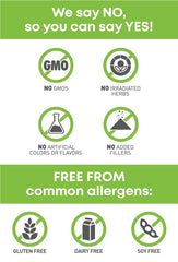 SGS Non-GMO verification seal on packaging.
