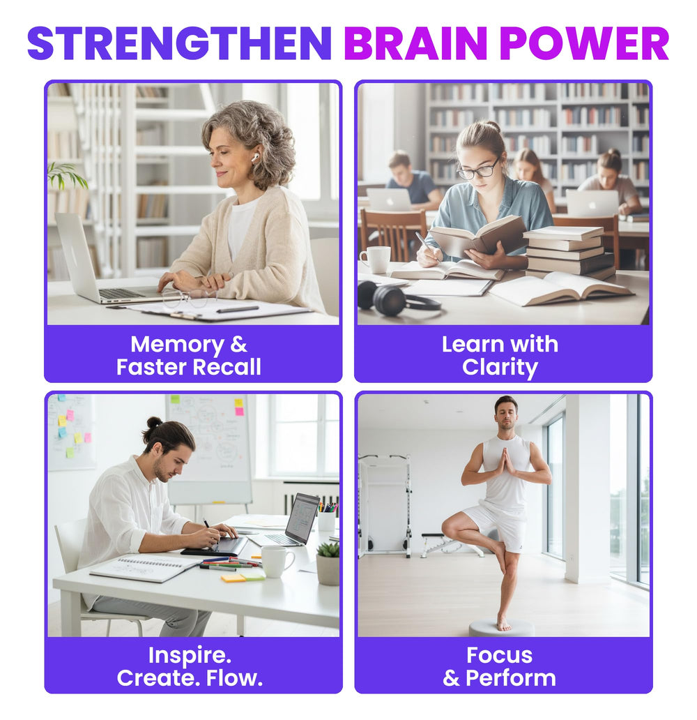 NOOCEPTIN daily-use scene conveys calm focus during work and study sessions.
