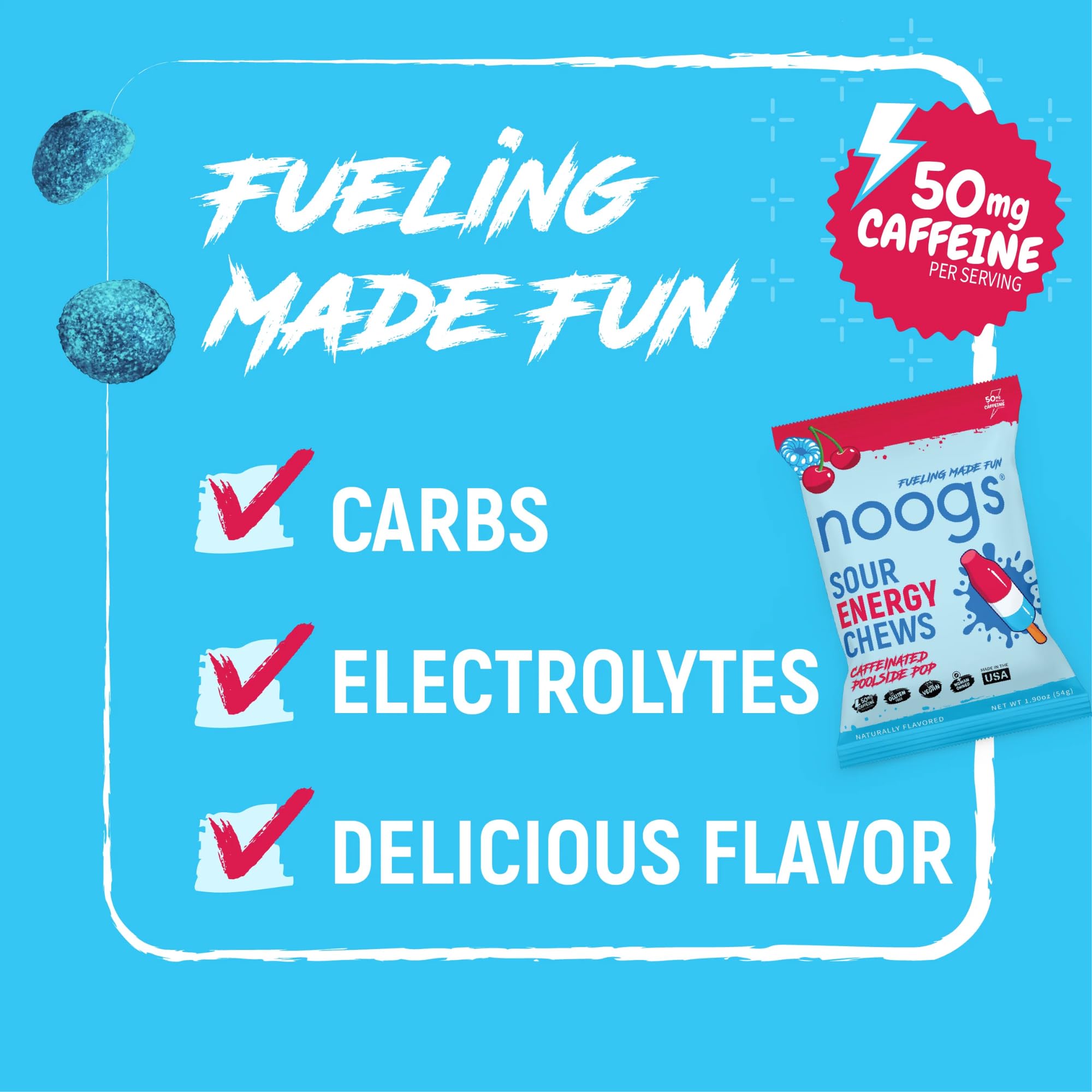 Noogs Poolside Pop flavor graphic — refreshing taste for training
