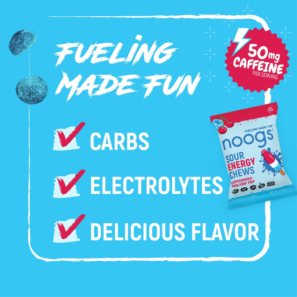 Noogs Poolside Pop flavor graphic — refreshing taste for training