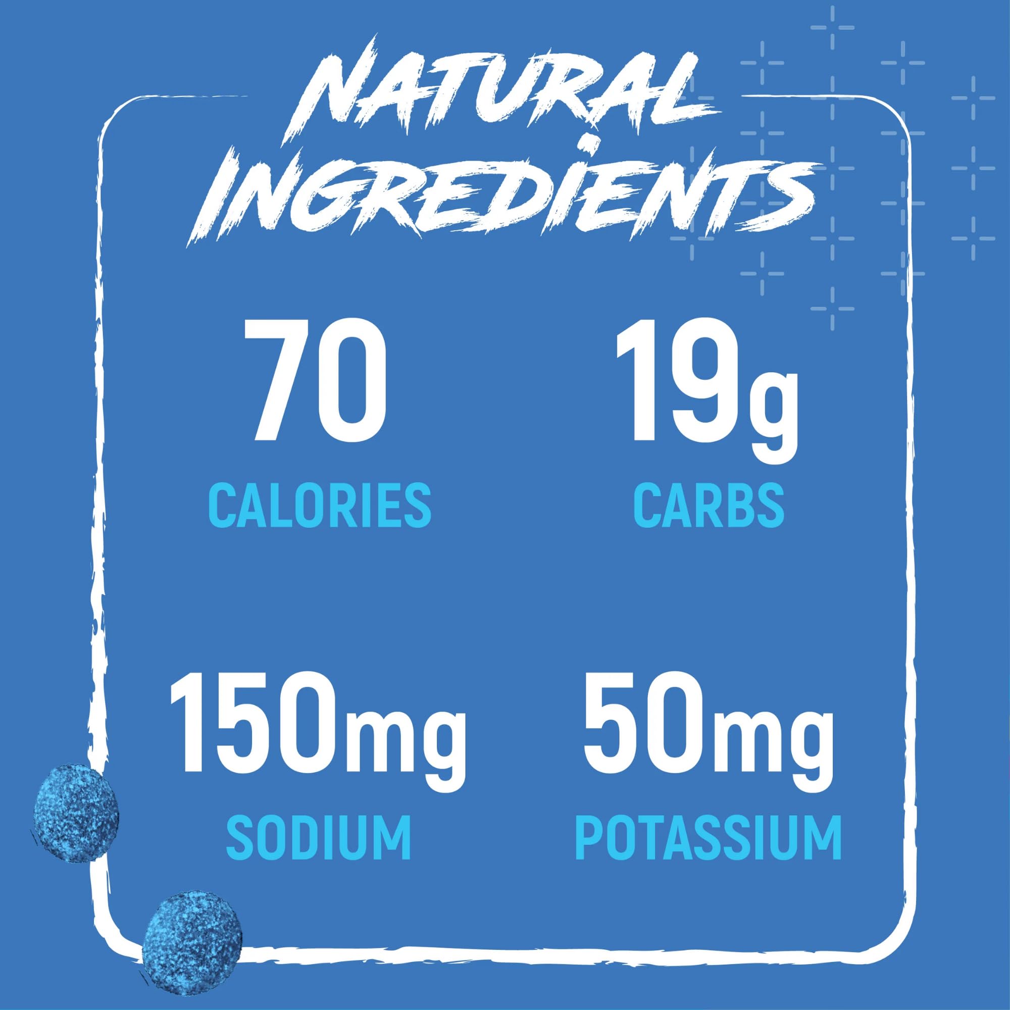 Close-up of Noogs blue raspberry gummies showing soft texture.