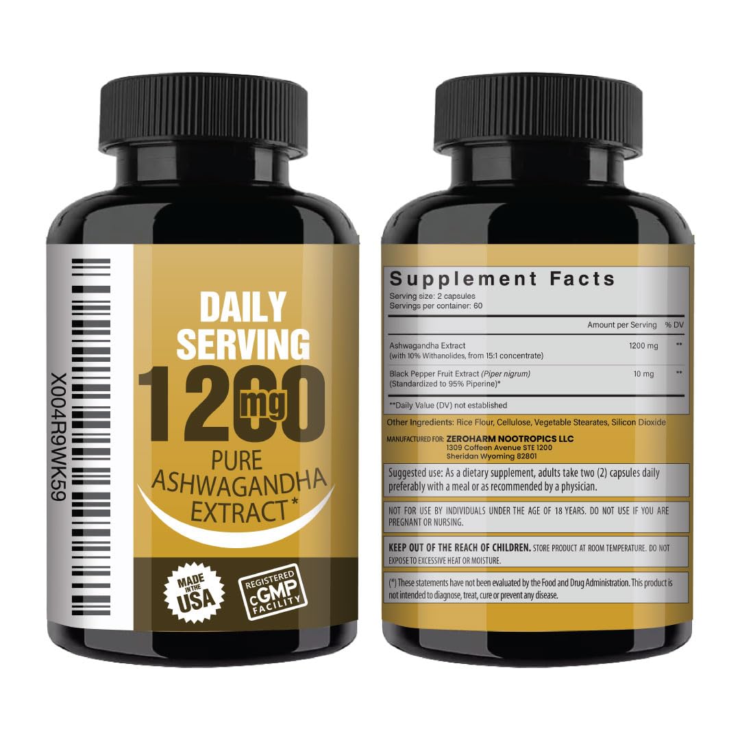 NooMost Ashwagandha with black pepper extract highlights absorption benefit