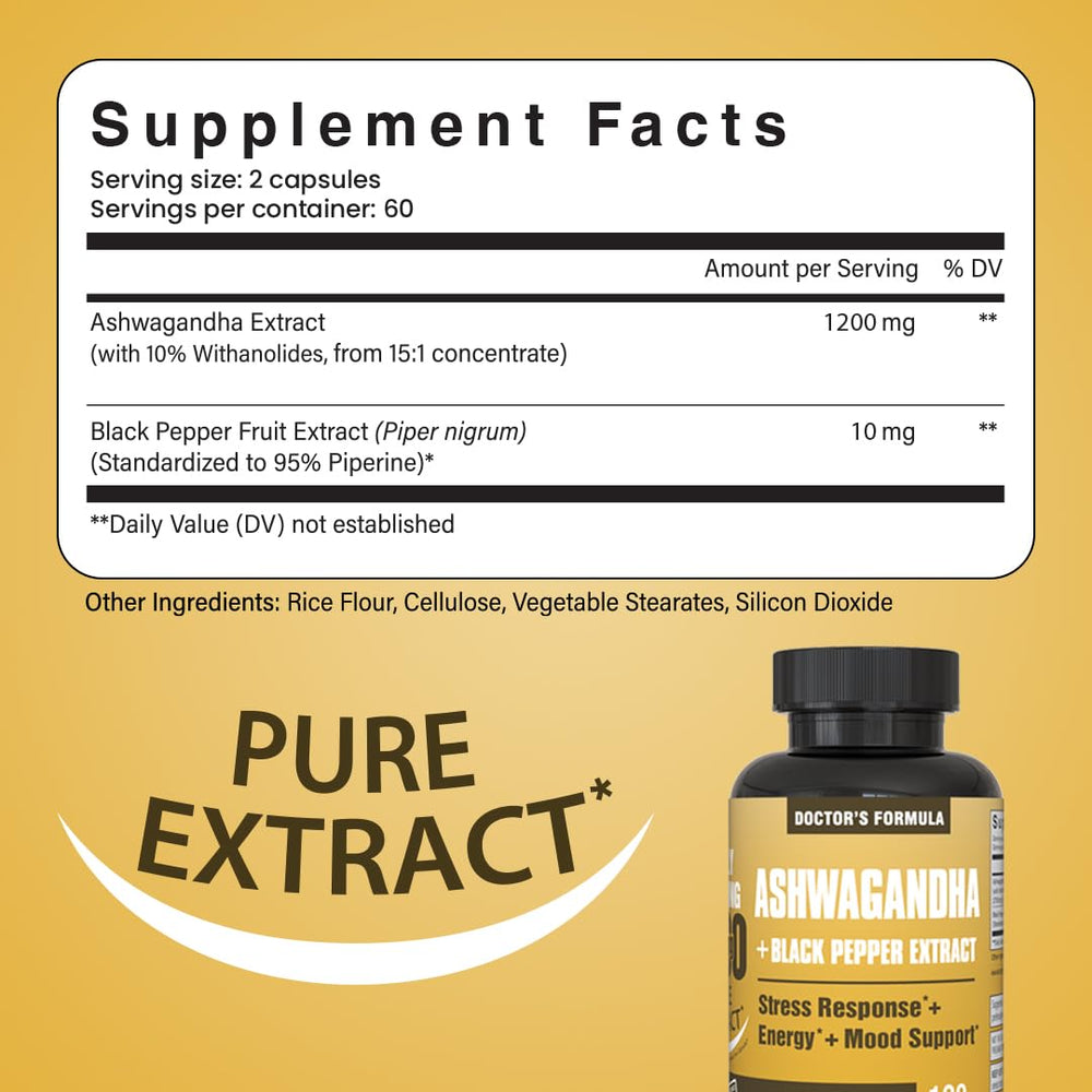 NooMost Ashwagandha bottle against natural background adds lifestyle appeal