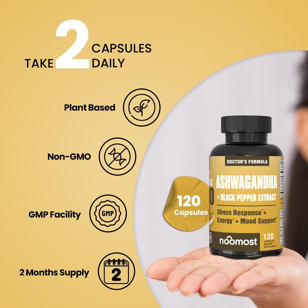 NooMost Ashwagandha packaging box suggests premium quality