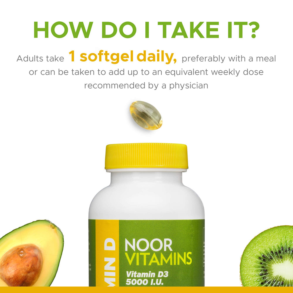 Inside the Noor Vitamins bottle with softgels ready for use.