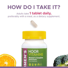 Noor Vitamins zinc and vitamin C for immune support.